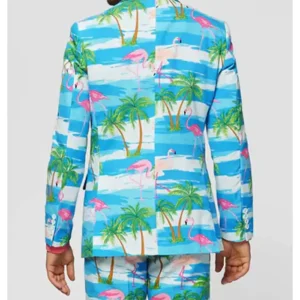 Flaminguy Colorful Mens 2 Piece Suit Back