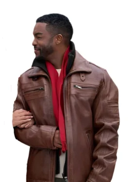 Fletcher Christmas With A Kiss Brown Jacket left