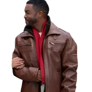 Fletcher Christmas With A Kiss Brown Jacket left