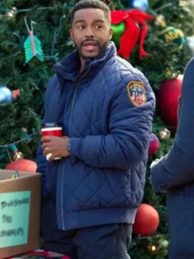 Fletcher Christmas with A Kiss Blue Jacket