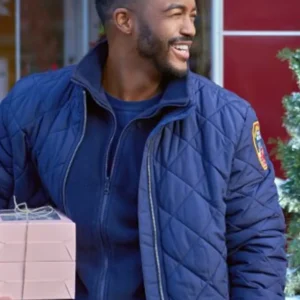 Fletcher Christmas with A Kiss Blue Jacket For Sale