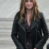 Ghosted Ana de Armas Biker Leather Jacket