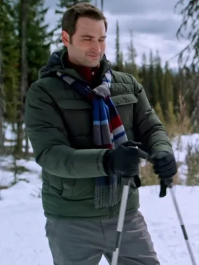 Giles Panton Snowy with a Chance of Christmas Puffer Jacket For Sale