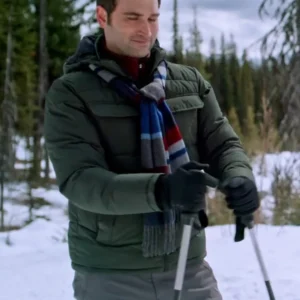 Giles Panton Snowy with a Chance of Christmas Puffer Jacket For Sale