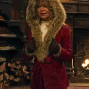 Goldie Hawn The Christmas Chronicles Shearling Coat