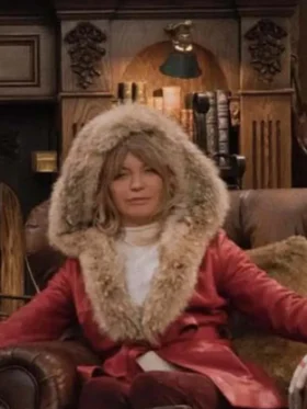Goldie Hawn The Christmas Chronicles Shearling Coat For Sale