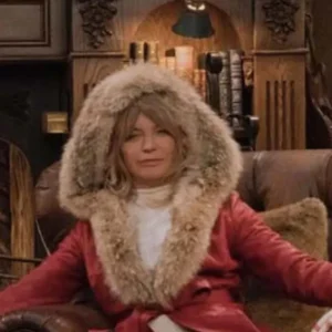 Goldie Hawn The Christmas Chronicles Shearling Coat For Sale