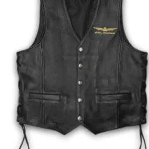 Goldwing Motorcycle Rider Black Vest