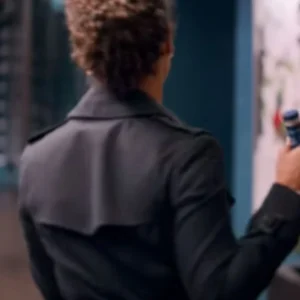 Gugu Mbatha Raw Lift Black Coat For Sale