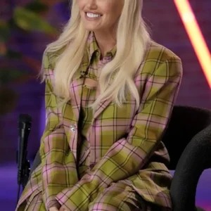 Gwen Stefani The Voice S26 Plaid Suit Front