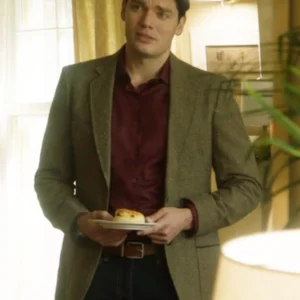 Haunted Wedding Dominic Sherwood Grey Blazer