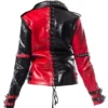 Heartless Asylum Harley Quinn Leather Jacket Back