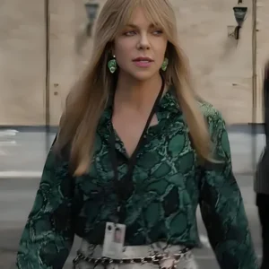 High Potential Kaitlin Olson Green Snake Shirt For Sale