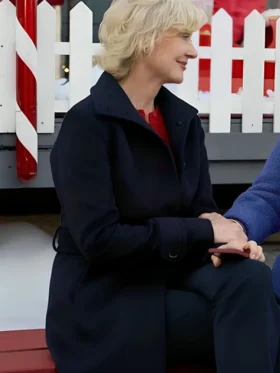 Holiday Mismatch Beth Broderick Wool Coat