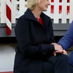 Holiday Mismatch Beth Broderick Wool Coat