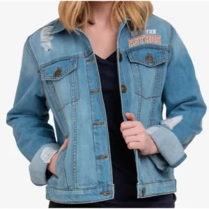 Houston Astros Denim Jacket For Women