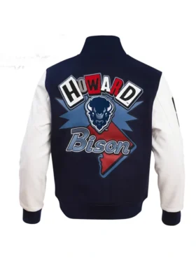 Howard Bison Wool Varsity Jacket Back