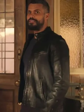 Howard Charles Whitstable Pearl S03 Black Leather Jacket