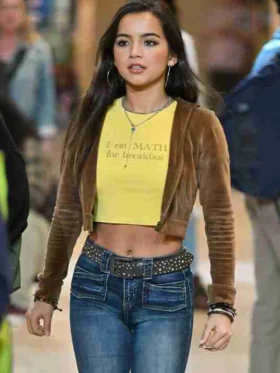 Isabela Merced Madame Web Cropped Jacket For Sale