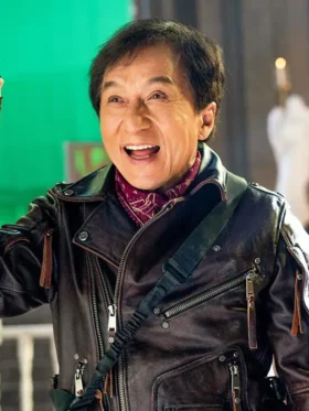Jackie Chan Panda Plan Brown Jacket