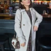 Janel Parrish Haunted Wedding Trench Coat