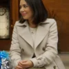 Janel Parrish Haunted Wedding Trench Coat For Sale
