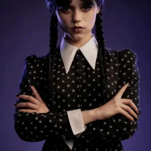 Jenna Ortega Wednesday Addams Black Suit