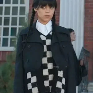Jenna Ortega Wednesday Black Crop Jacket