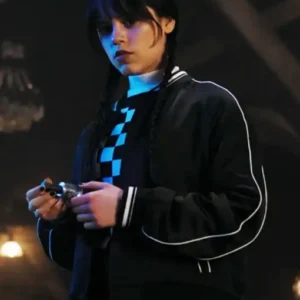 Jenna Ortega Wednesday Bomber Cotton Jacket