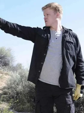Jesse Plemons Breaking Bad Black Cotton Jacket Front