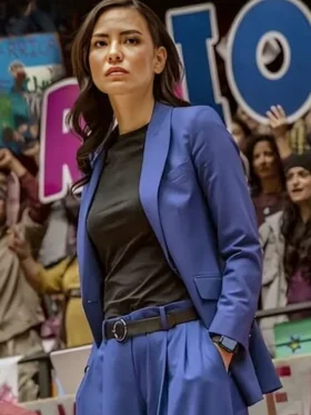 Jessica Matten Rez Ball Blue Blazer
