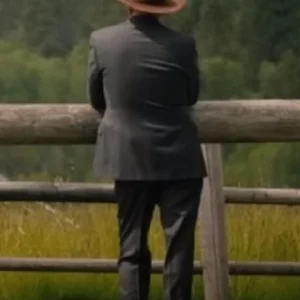 John Dutton Yellowstone S05 Black Blazer Back