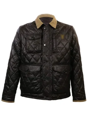 John Dutton Yellowstone S05 Qulited Leather Jacket