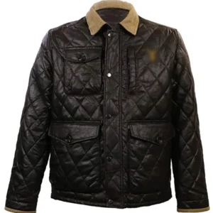 John Dutton Yellowstone S05 Qulited Leather Jacket