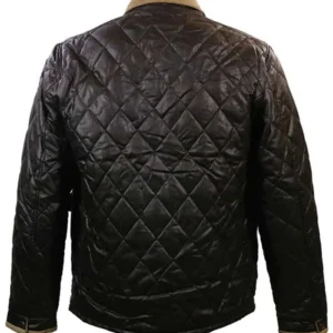 John Dutton Yellowstone S05 Qulited Leather Jacket Back