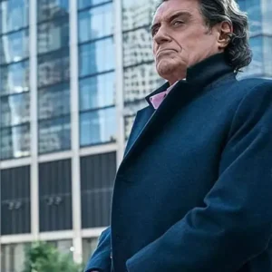 John Wick 3 Lan Mcshane Blue Wool Coat