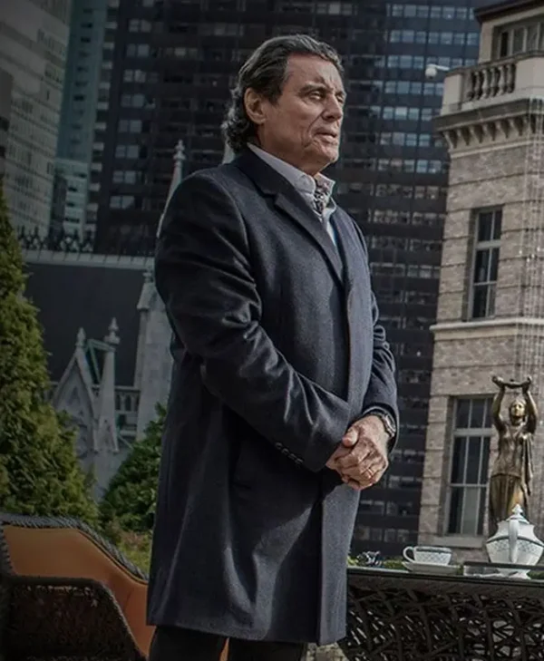 John Wick 3 Lan Mcshane Blue Wool Coat Main