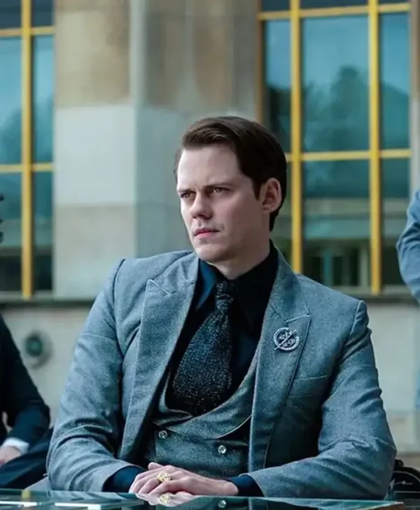 John Wick 4 Marquis Grey Formal Suit Sitting