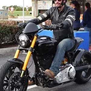 John Wick Black Cafe Racer Leather Jacket
