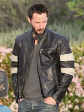 John Wick Black Cafe Racer Leather Jacket Main