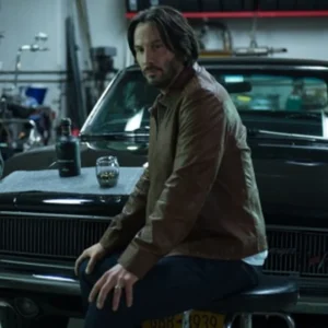 John Wick Brown Leather Jacket
