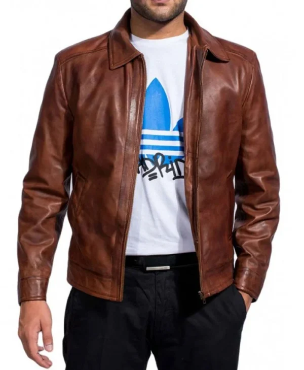 John Wick Brown Leather Jacket Main