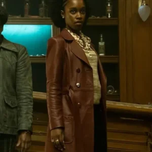 John Wick S01 Lou Brown Leather Coat