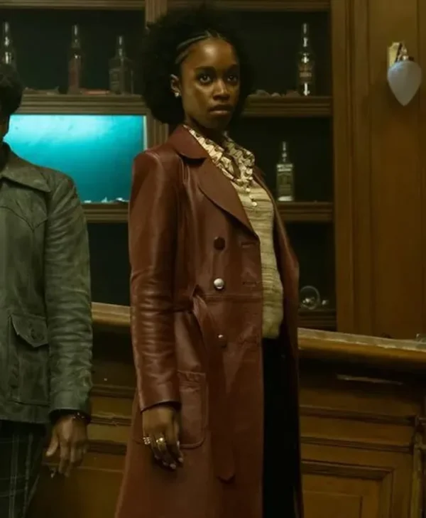 John Wick S01 Lou Brown Leather Coat