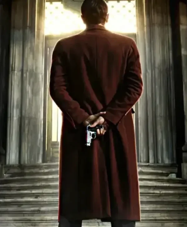 John Wick Young Winston Scott Brown Coat Back