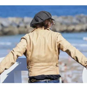 Johnny Depp Crock of Gold Few Rounds Leather Jacket Back