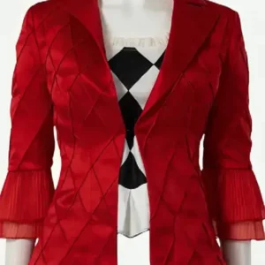 Joker Harley Quinn Red Blazer Front