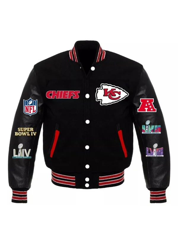 Kansas City Chiefs 2024 Super Bowl Champions Varsity Jacket