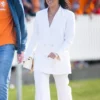 Kate Middleton White Suit Front
