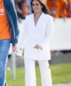 Kate Middleton White Suit Front